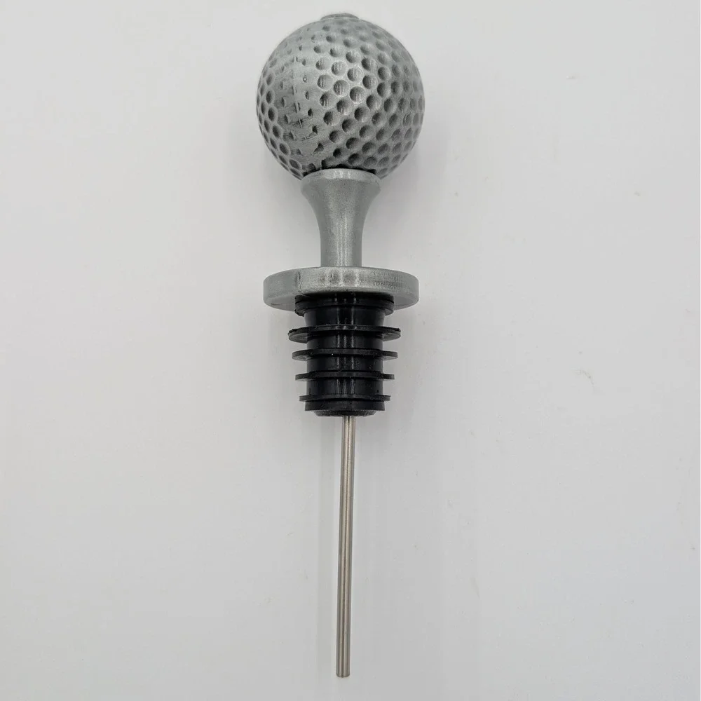 Chris's Stuff Pour Amore Golf Ball Wine Bottle Pourer Aerator Open Box